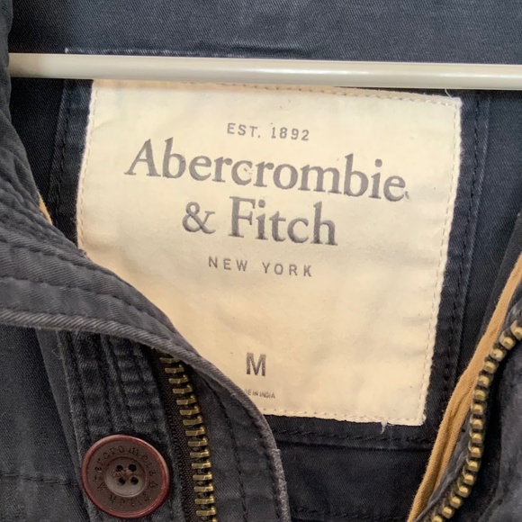 Abercrombie & Fitch Anorac Army Jacket, Sz M - Picture 3 of 4